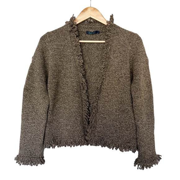 Boden Open Front Cardigan Marled Wool - Picture 1 of 10